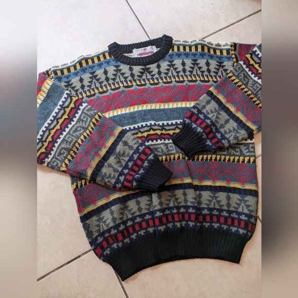 Vintage Obermeyer Ski Denali Style Wool Blend Sweater - Picture 8 of 9